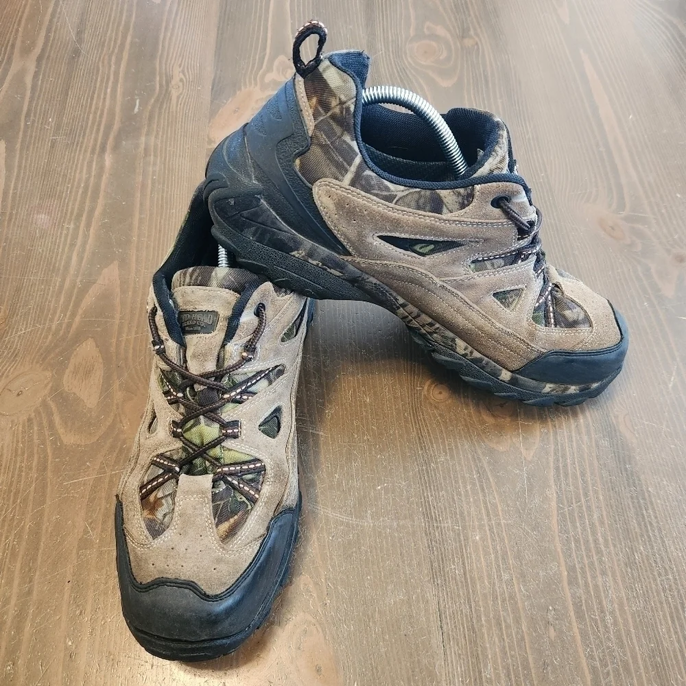 RED HEAD Brand Granite Peak Waterproof Hikers, Men's Sz 12 Tan Brown & Camo
